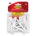 Command General Purpose Hooks, Small, 1 lb Cap, White, 24 Hook, 28 Strips/Pack 17002-MPES